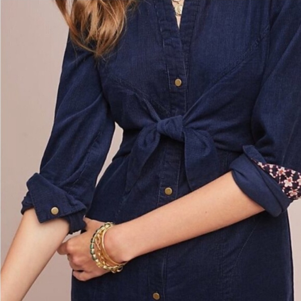 Anthropologie Maeve Winchester Corduroy Dress - Picture 2 of 12